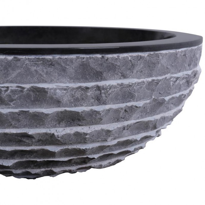 Vasque marbre ronde Ø40cm brute KC-M