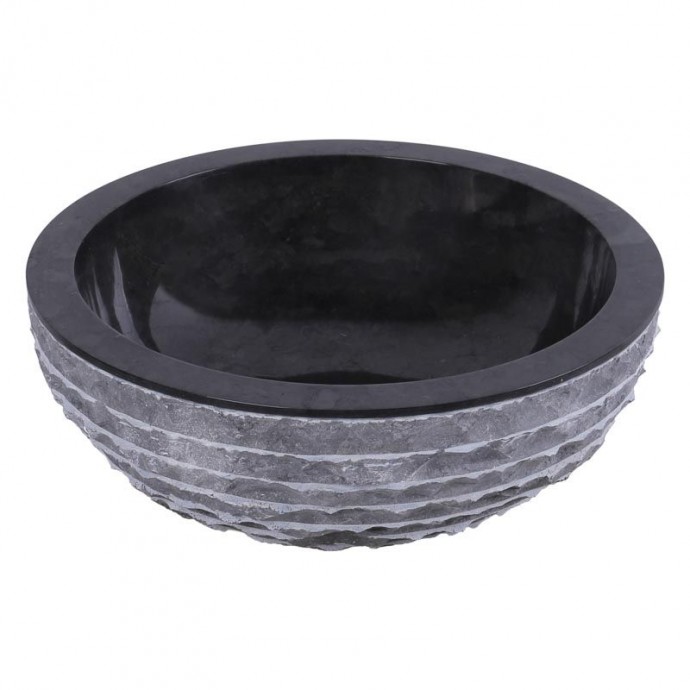 Vasque marbre design Ø40cm brute KC-M