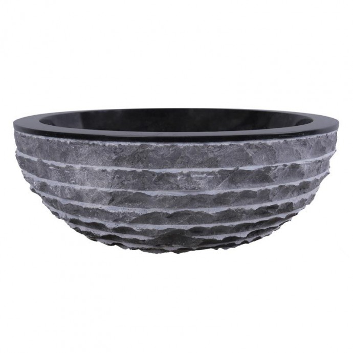 Vasque marbre ronde Ø40cm brute KC-M