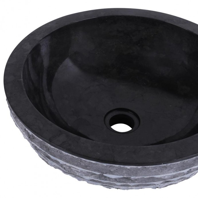 Vasque marbre ronde Ø40cm brute KC-M