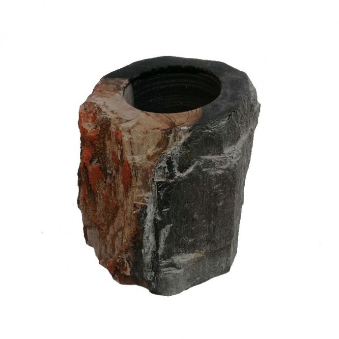 Gobelet en bois noir