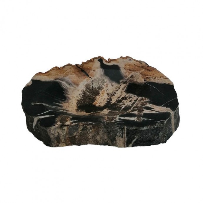 Porte-savon en bois noir