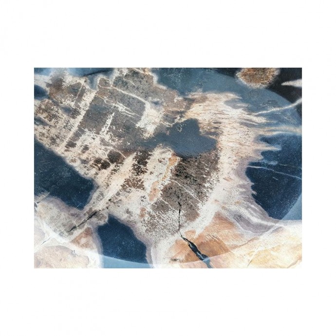 Porte-savon en bois fossilisé zoom