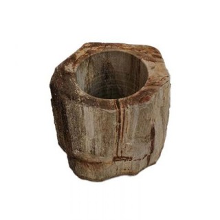 Gobelet en bois fossilisé beige Gobelet en bois fossilisé beige