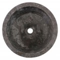 Vasque marbre ronde noire Ø40cm points LY-D