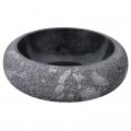 Vasque marbre donut Ø40cm points DN-D noire 