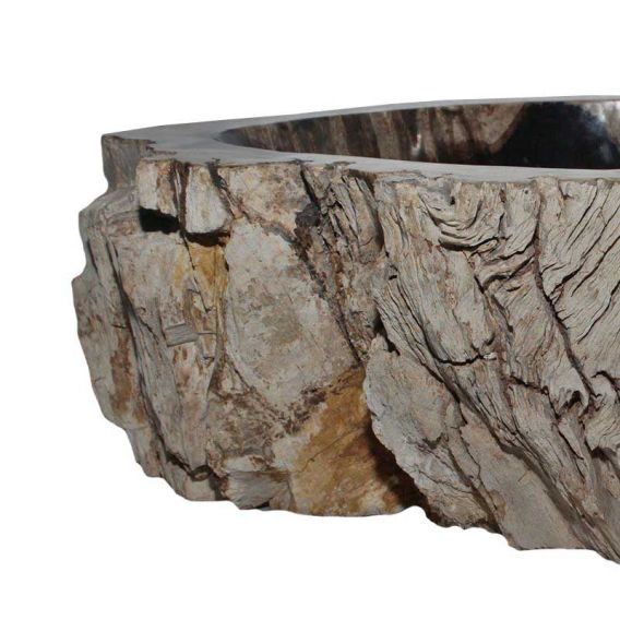Vasque bois fossilisé PWO-B4M