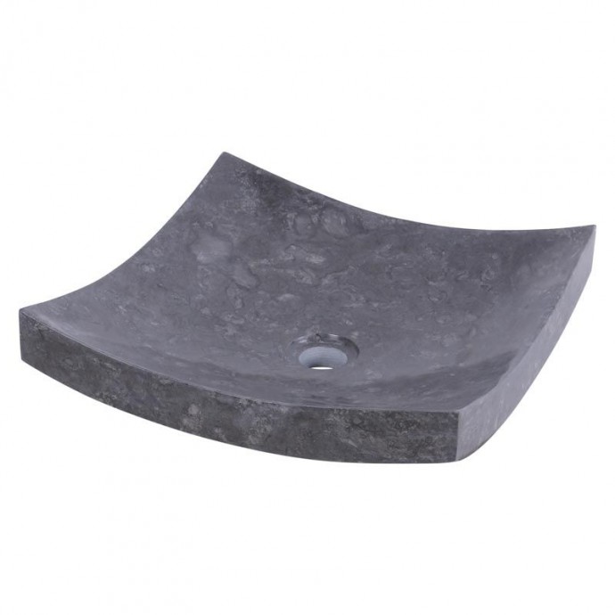 Vasque marbre carrée 40cm lisse SZB-P
