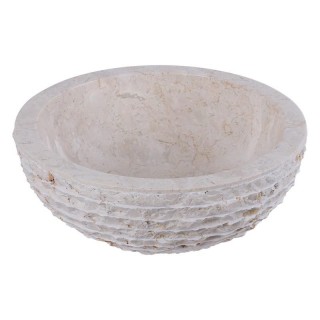 Vasque marbre ronde Ø40cm brute KC-M