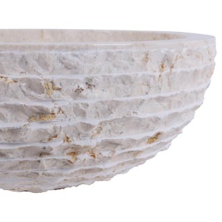 Vasque marbre ronde Ø40cm brute KC-M