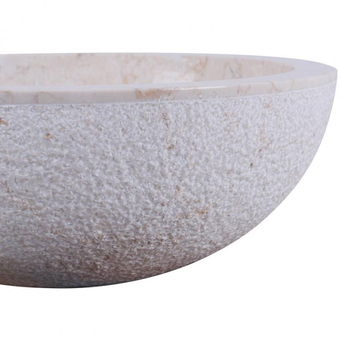 Vasque marbre ronde Ø40cm creme KC-D
