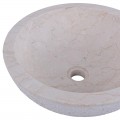Vasque marbre points Ø40cm creme KC-D