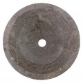 Vasque marbre bol grise Ø40cm points KC-D