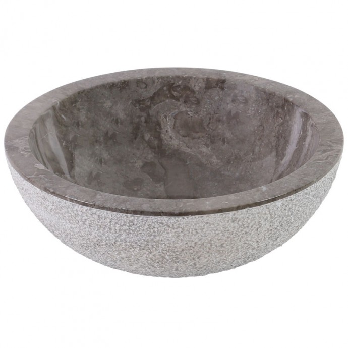 Vasque marbre ronde Ø40cm points KC-D