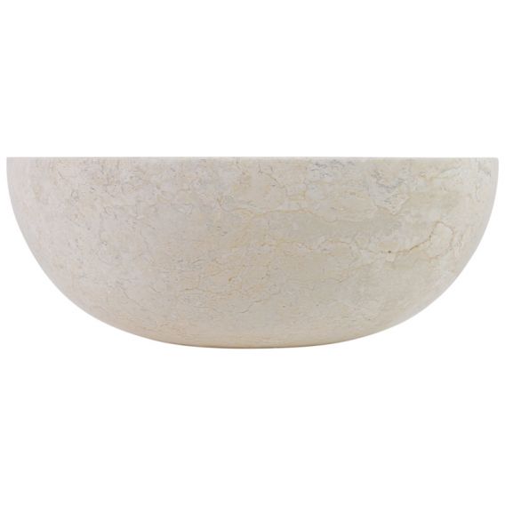 Vasque marbre biege ronde Ø40cm lisse KC-P