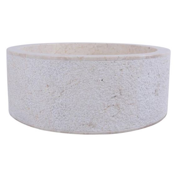 Vasque marbre cylindre Ø40cm points SL-D