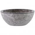 Vasque marbre oeuf Ø40cm points MR-D