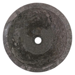Vasque marbre grise oeuf Ø40cm points MR-D