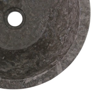 Vasque marbre grise ronde Ø40cm points MR-D