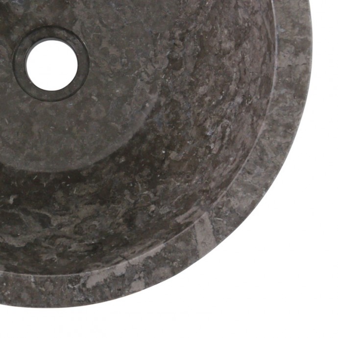 Vasque marbre grise ronde Ø40cm points MR-D