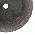 Vasque marbre gris design Ø40cm lisse LY-P