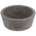 Vasque marbre poli Ø40cm droite LY-P
