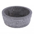 Vasque marbre design Ø40cm grise LY-M