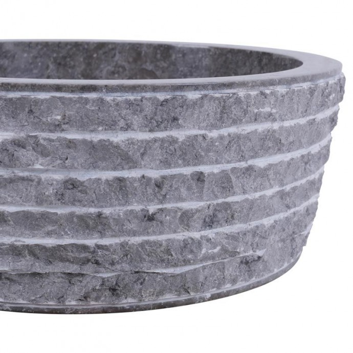 Vasque marbre salle de bain Ø40cm brut LY-M