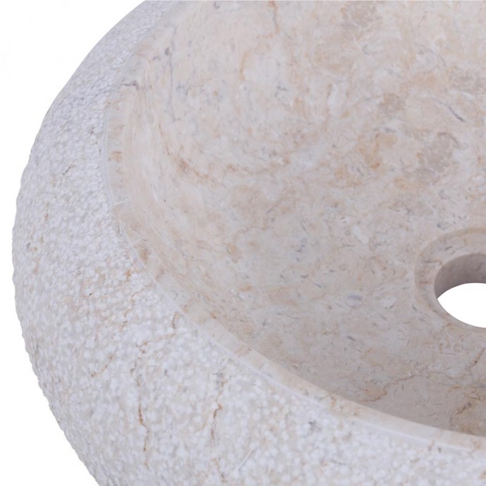 Vasque marbre donut Ø40cm beige DN-D