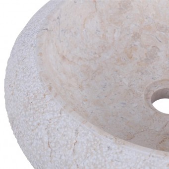 Vasque marbre donut Ø40cm beige DN-D Vasque marbre donut Ø40cm beige DN-D