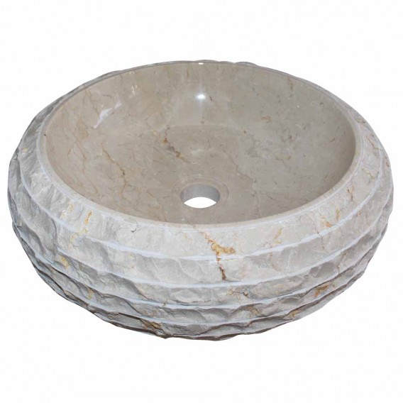 Vasque marbre donut Ø40cm brute DN-M