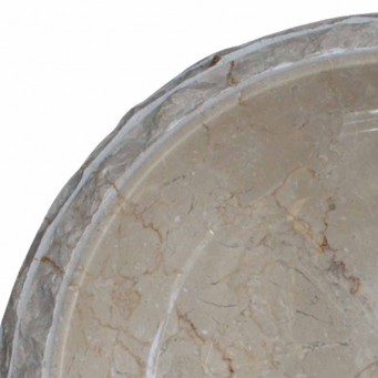 Vasque marbre beige Ø40cm brute DN-M Vasque marbre beige Ø40cm brute DN-M