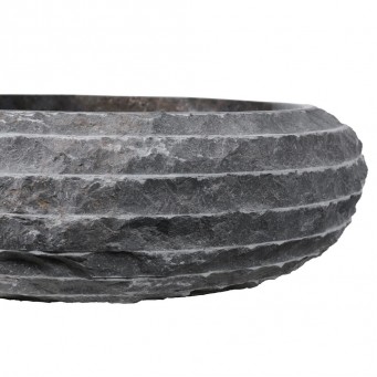 Vasque marbre rond Ø40cm brute DN-M gris Vasque marbre rond Ø40cm brute DN-M gris