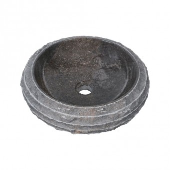 Vasque marbre boudin Ø40cm brute DN-M gris Vasque marbre boudin Ø40cm brute DN-M gris