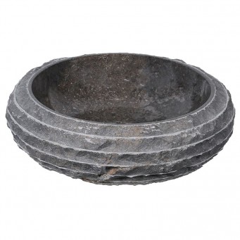 Vasque marbre donut Ø40cm brute DN-M gris Vasque marbre donut Ø40cm brute DN-M gris