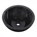 Vasque marbre oblique noir Ø40cm MR-P BLACK