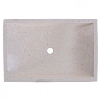 Vasque beige en marbre finition martelée 60cm RSB-D CREAM Vasque beige en marbre finition martelée 60cm RSB-D CREAM