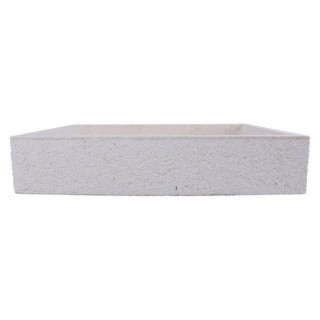 Vasque beige en marbre finition martelée 60cm RSB-D CREAM