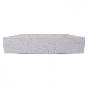 Vasque beige en marbre finition martelée 60cm RSB-D CREAM Vasque beige en marbre finition martelée 60cm RSB-D CREAM