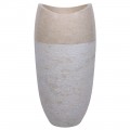 Vasque colonne beige marbre Ø40cm design PGT-G