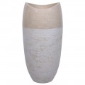 Vasque colonne  beige marbre Ø40cm design PGT-G
