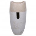 Vasque pied salle de bain marbre Ø40cm design PGT-G beige