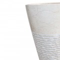 Vasque colonne beige marbre Ø40cm brute