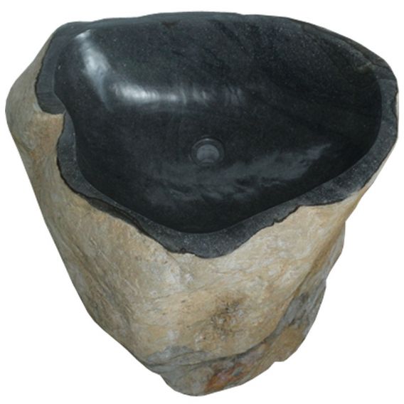 Vasque sur pied pierre naturelle h90cm PIEDGA02