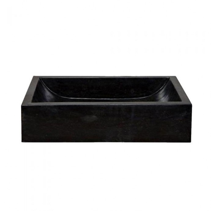 Vasque marbre 50cm rectangulaire noire  MAFSG