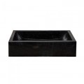 Vasque marbre 50cm rectangulaire noire  MAFSG