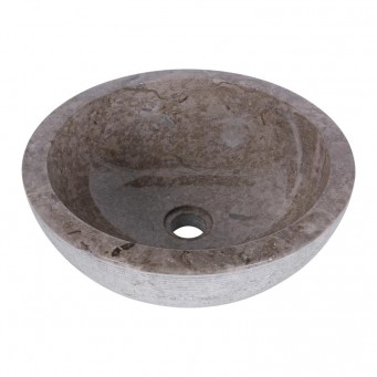 Vasque à poser ronde marbre gris Ø40cm KC-G GREY Vasque à poser ronde marbre gris Ø40cm KC-G GREY