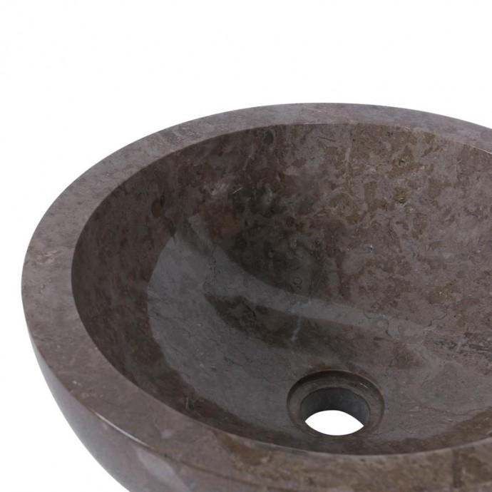 Vasque à poser ronde marbre gris Ø40cm KC-P GREY