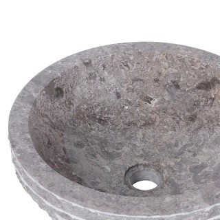 Vasque à poser ronde marbre gris Ø40cm KC-M GREY Vasque à poser ronde marbre gris Ø40cm KC-M GREY