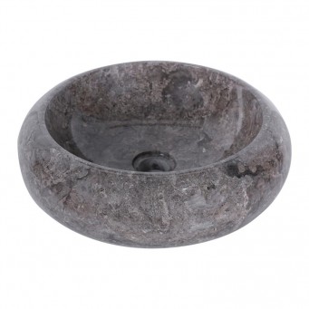 Vasque ronde donut marbre gris Ø40cm DN-P GREY Vasque ronde donut marbre gris Ø40cm DN-P GREY